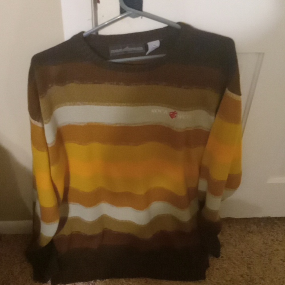Fall-Colored Striped Sweater - Picture 2 of 3